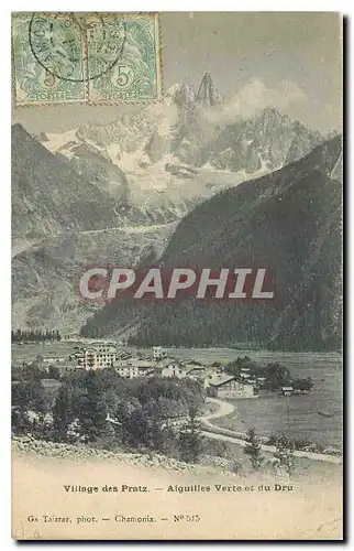 Cartes postales Village des Pratz Aiguilles Verte et du Dru