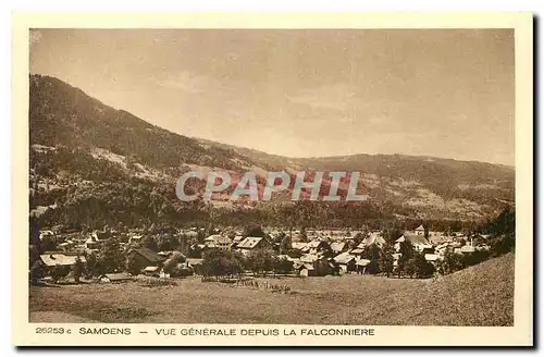 Cartes postales Samoens Vue generale depuis la Fauconniere