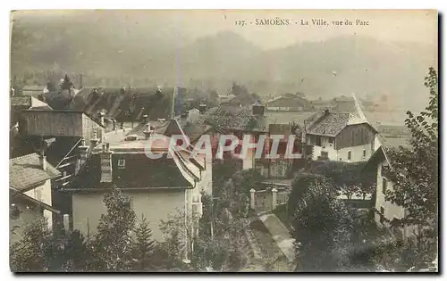 Ansichtskarte AK Samoens La Ville vue du Parc