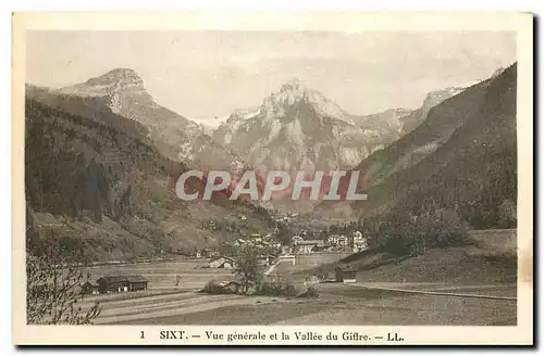 Cartes postales Sixt Vue generale et la Vallee du Gifire