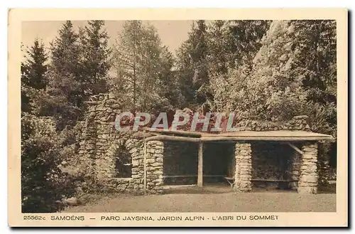 Cartes postales Samoens Parc Jaysnia Jardin Alpin l'abri du Sommet