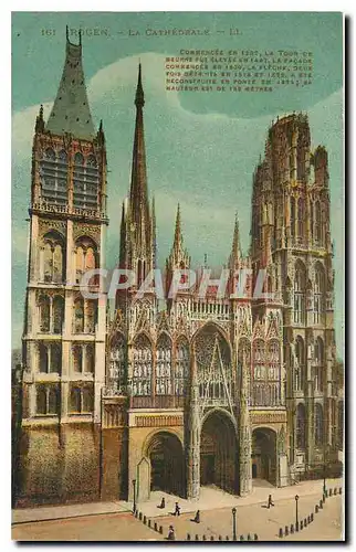 Cartes postales Rouen La Cathedrale