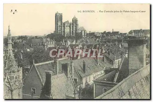 Ansichtskarte AK Bourges Vue generale prise du Palais Jaques Coeur