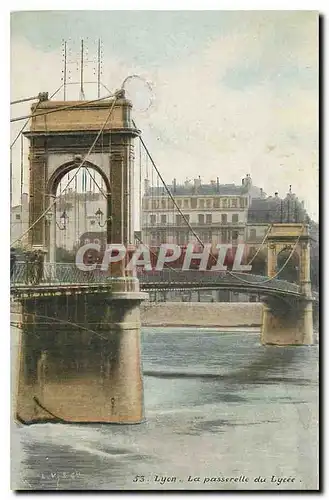 Cartes postales Lyon La passerelle du Lycee