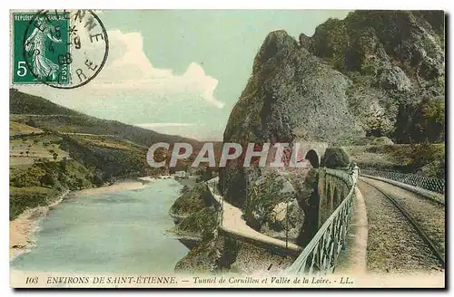 Cartes postales Envrons de Sainte Etienne Tunnel et Vallee de la Loire