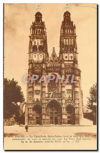 Cartes postales Tours La Ctahedrale Saint Gatien