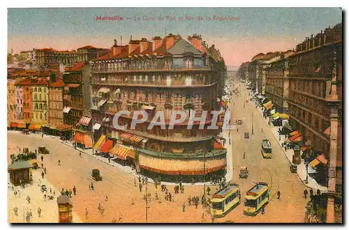 Cartes postales Marseille Le Cour du Port et Rue