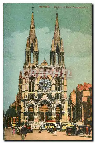 Cartes postales Marseille l'Eglise de Saint Vincent