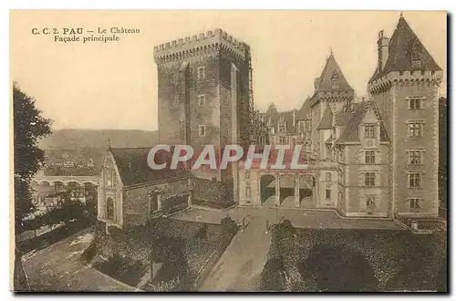 Ansichtskarte AK Pau Le Chateau Facade Principale