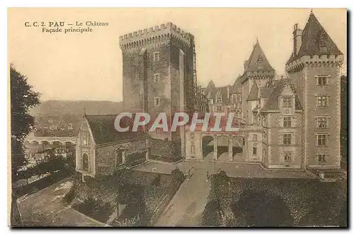 Cartes postales Pau Le Chateau Facade Principale