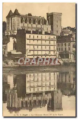 Cartes postales Pau Le Chateau Henri IV et le Gave