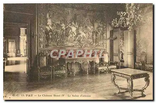 Ansichtskarte AK Pau Le Chateau Henri IV Le Salon d'Attente