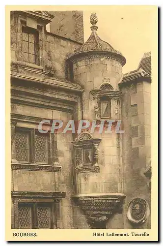 Cartes postales Bourges Hotel Lallemant Tourelle