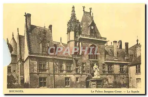 Cartes postales Bourges Le Plais Jacques Coeur La facade