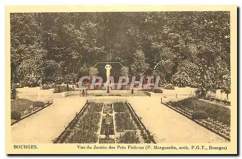 Cartes postales Bourges Vue du Jardin des Pres Fichaux