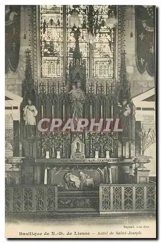 Cartes postales Basilique de N D de Liesse Autel de Saint Joseph