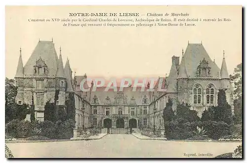 Cartes postales Notre Dame de Liesse Chateau de Marchais