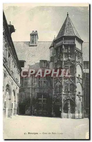 Cartes postales Bourges Cour du Petit Lycee