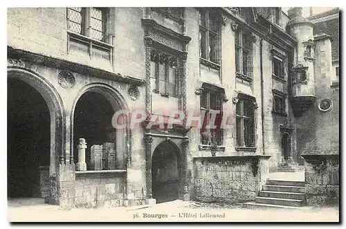 Cartes postales Bourges l'Hotel Lallemand