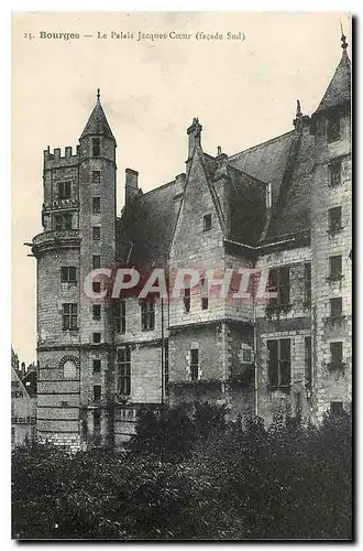 Cartes postales Bourges Le Palais Jacques Coeur Facade Sud