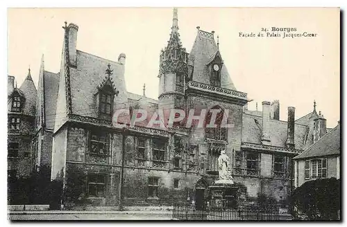 Cartes postales Bourges Facade du Palais Jacques Coeur