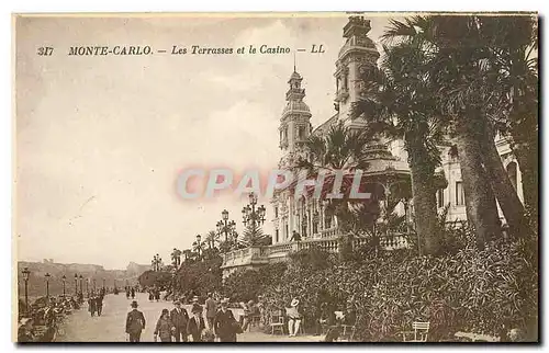 Cartes postales Monte Carlo Les Terrasse et le Casino