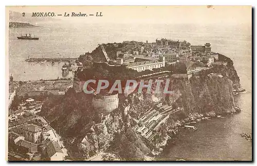 Cartes postales Monaco Le Rocher