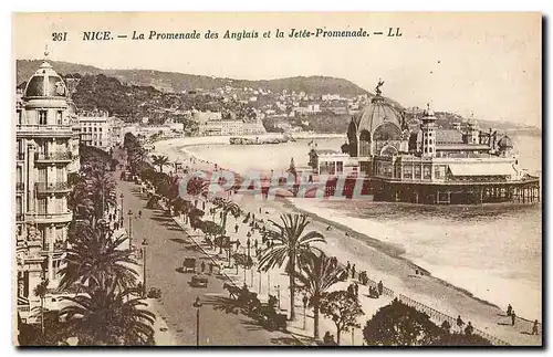 Cartes postales Nice La Pormenade des Anglais et la Jetee Pormenade