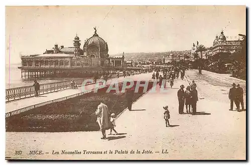 Ansichtskarte AK Nice Les Nouvelles Terrasses et le Palais de la Jetee