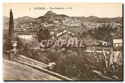 Cartes postales Hyeres Vue Generelae