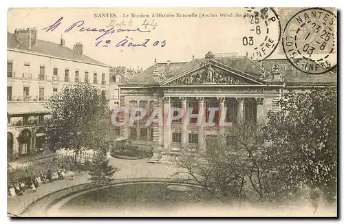 Cartes postales Nantes Le Museum d'Histoire Naturelle Ancien Hotel des Monnaies