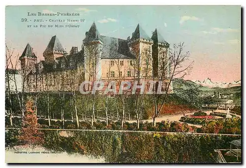 Cartes postales Pau Chateau Henri IV et le Pic