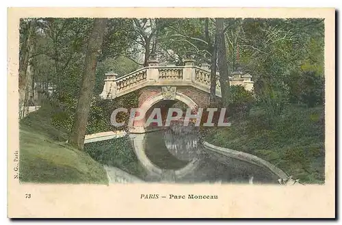 Cartes postales Paris Parc Monceau