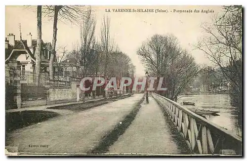 Ansichtskarte AK La Varenne St Hilaire Seine Promenade des Anglais