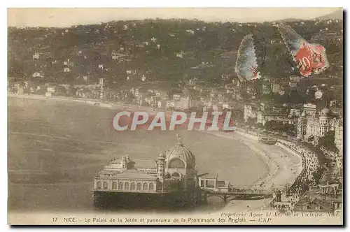 Cartes postales Nice Le Palais de la Jetee et Panoramal de la Promenade des Anglais