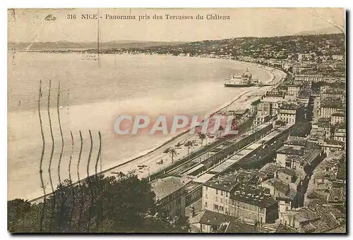 Cartes postales Nice Panorama pris des Terrasses du Chateau