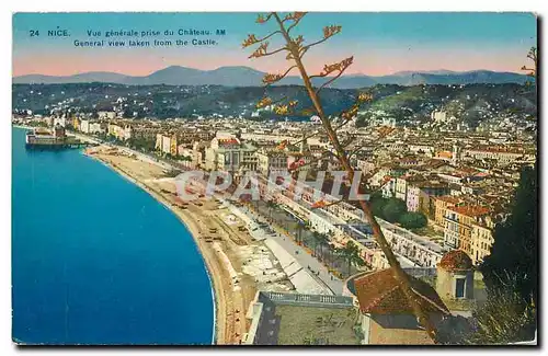 Cartes postales Nice Vue generale prise du Chateau