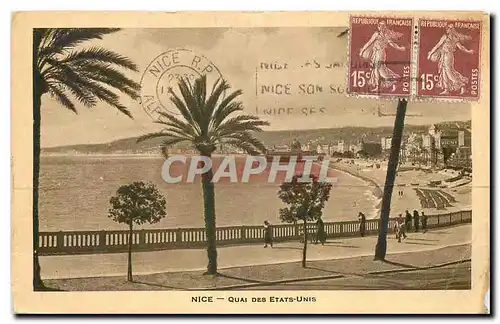 Cartes postales Nice Quai des Etats Unis