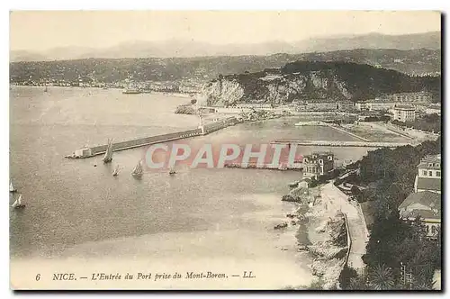 Cartes postales Nice l'Entree du Port prise du Mont Boron