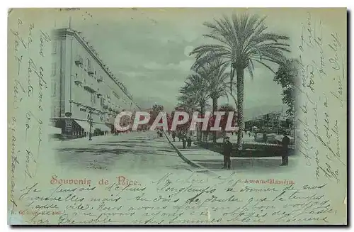 Cartes postales Souvenir de Nice Avenue