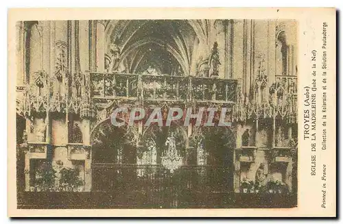 Cartes postales Troyes Aube Eglise de la Madeleine Jube de la Nef