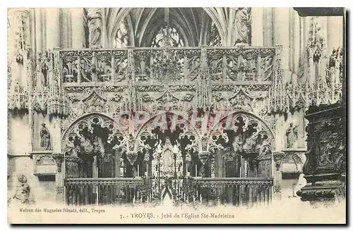 Ansichtskarte AK Troyes Aube de l'Eglise Ste Madeleine