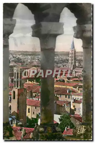 Ansichtskarte AK Toulouse Le Clocher des Cordeliers et Basiliques St Sernin vus de la Galerie du Clocher des Jaco