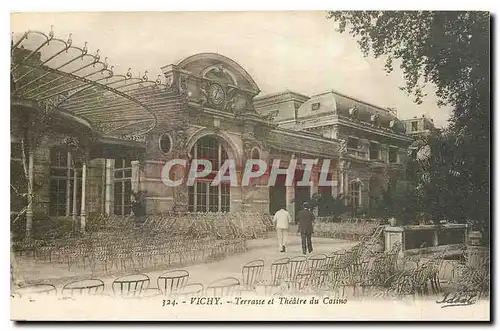 Cartes postales Vichy Terrasse et Theatre du Casino