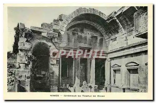 Ansichtskarte AK Nimes Interieur du Temple de Diane