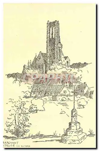 Ansichtskarte AK Larchant l'Eglise vue du Nord