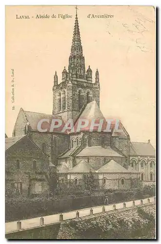 Cartes postales Laval Abside de l'Eglise d'Avesnieres