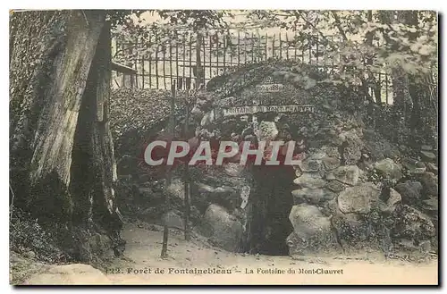 Ansichtskarte AK Foret de Fontainebleau la Fontaine du Mont Chauvet