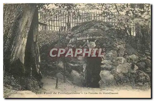 Cartes postales Foret de Fontainebleau la Fontaine du Mont Chauvet