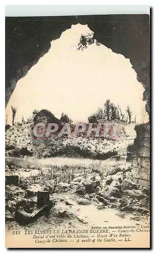 Cartes postales Les Ruines de la Grande Guerre Chateau Detail Coucy le ch�teau